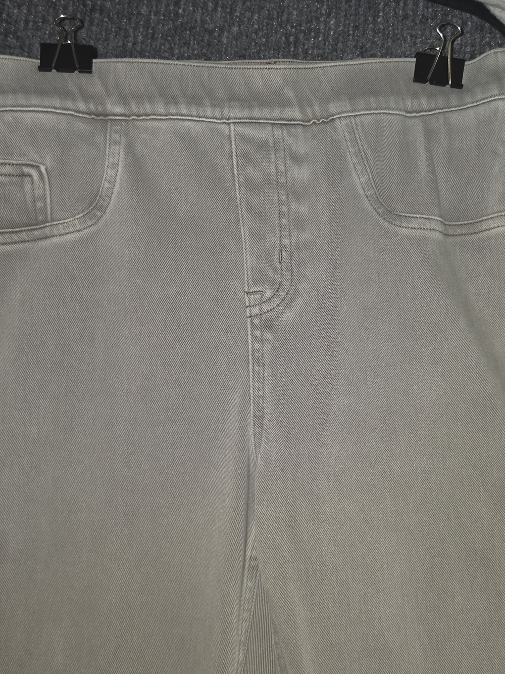 SPANX Women's Light Gray High-Rise Jeggings - Slim Stretch - Picture 3 of 6